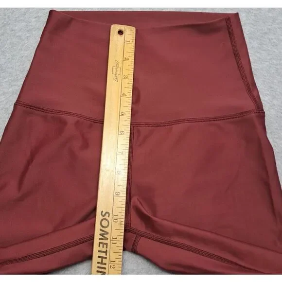 Offline by Aerie Women's Legging M 7/8 Burgundy High Rise Short Inseam - Picture 9 of 9